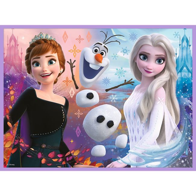 PUZZLE TREFL 2IN1 MEMO DISNEY FROZEN PRINTESELE SI TARAMUL LOR VIV93335