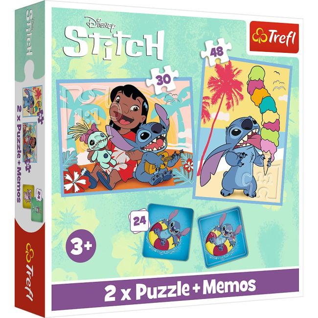 PUZZLE TREFL 2IN1 MEMO MOOMIN DISNEY STITCH LILO VIV93585