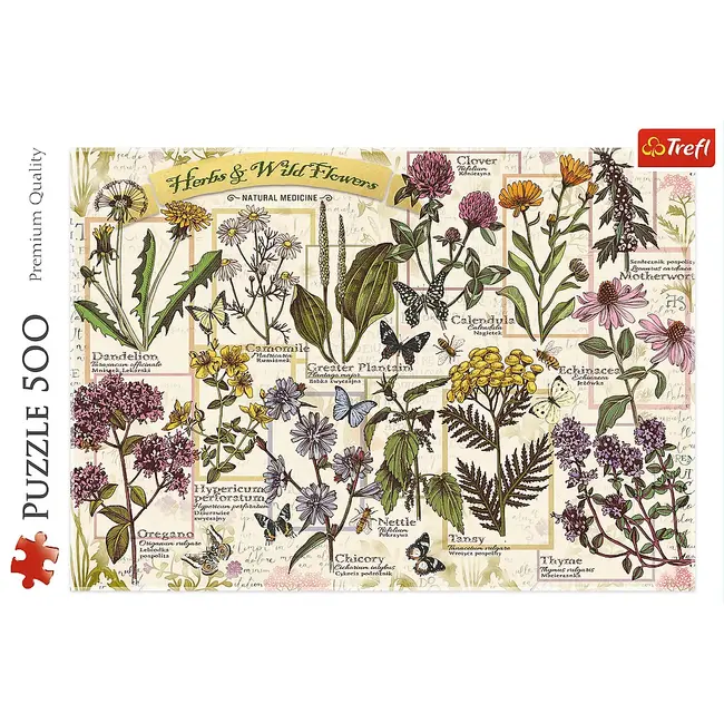 PUZZLE TREFL 500 PLANTE SI FLORI SALBATICE VIV37478