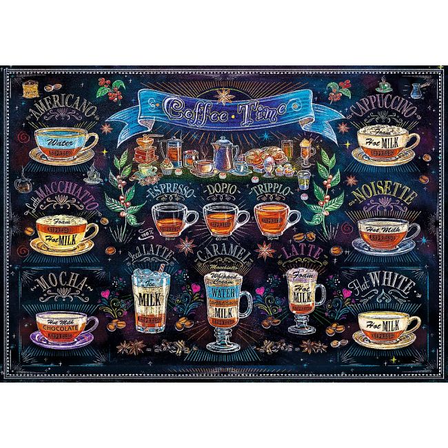 PUZZLE TREFL 500 TIPURI DE CAFEA VIV37449