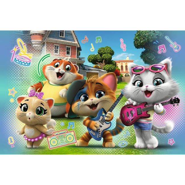 PUZZLE TREFL PRIMO 24 SUPER MAXI 44 PISICI TRUPA PISICILOR VIV41011