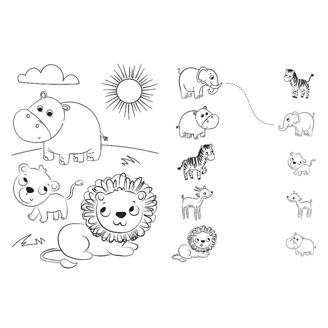 PUZZLE TREFL PRIMO 24 SUPER MAXI BABIES AND THE BEAR IN SAFARI VIV41009