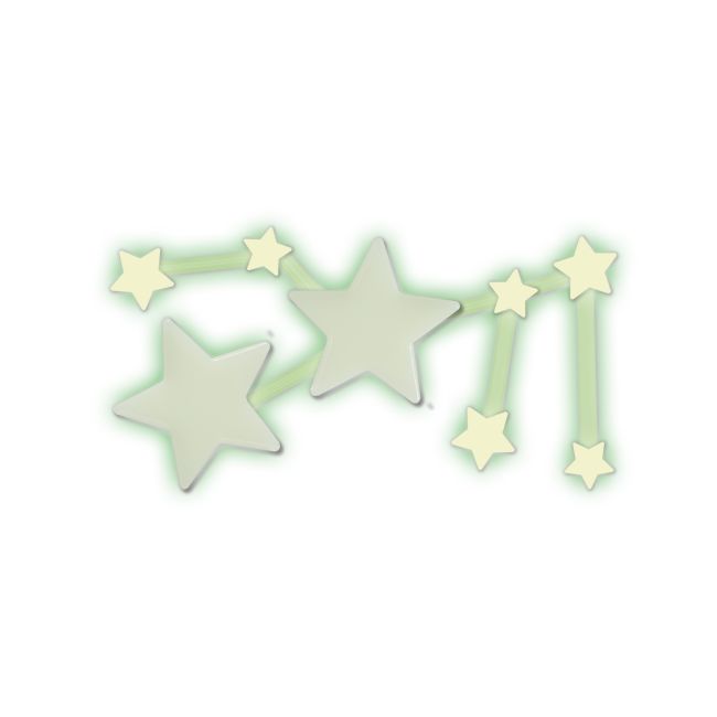 Set autocolante fosforescente cu semne zodiacale pentru copii