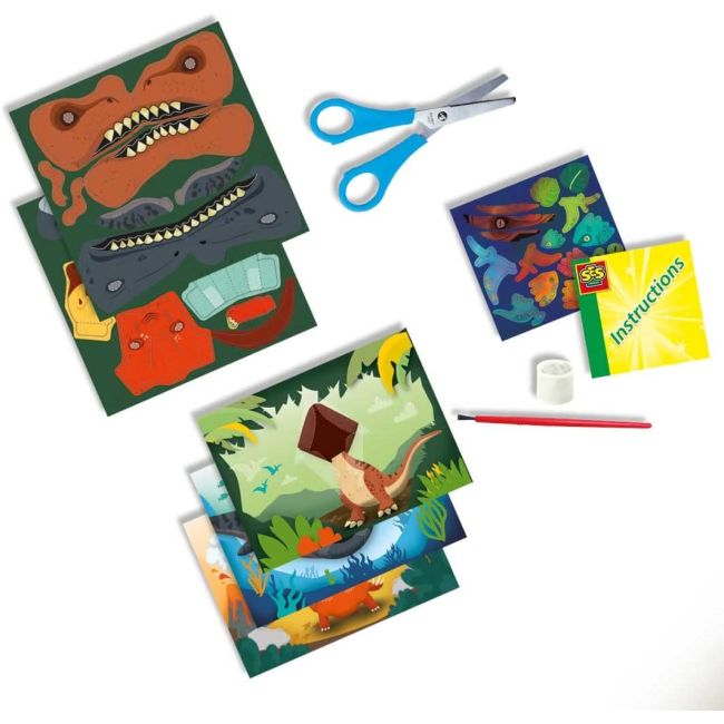 Set creativ - Carduri pop-up dinozauri