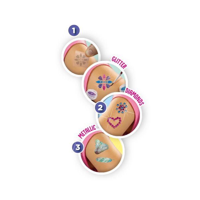 Set creativ - Tatuaje pentru copii de lux 3 in 1