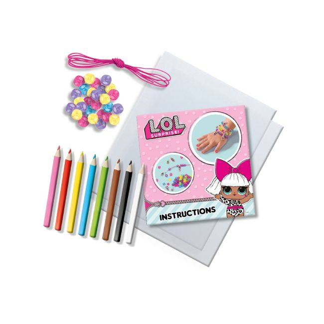 Set creativ pentru copii - Bratari cu pandantive L.O.L.