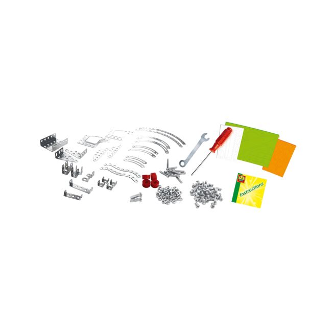 Set de constructie copii - Dinozauri din metal T-rex si Stegosaurus