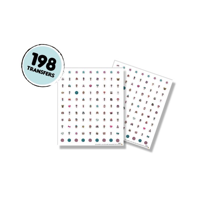 Set manichiura copii L.O.L. cu folii decorative de unghii