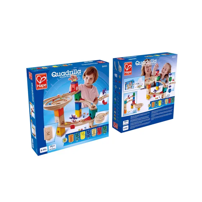 Jucarie copii Quadrilla - circuit cu bile - Cursa (58 piese)