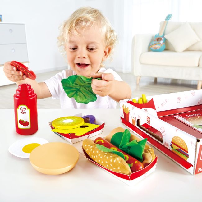Jucarie din lemn - Fast-food