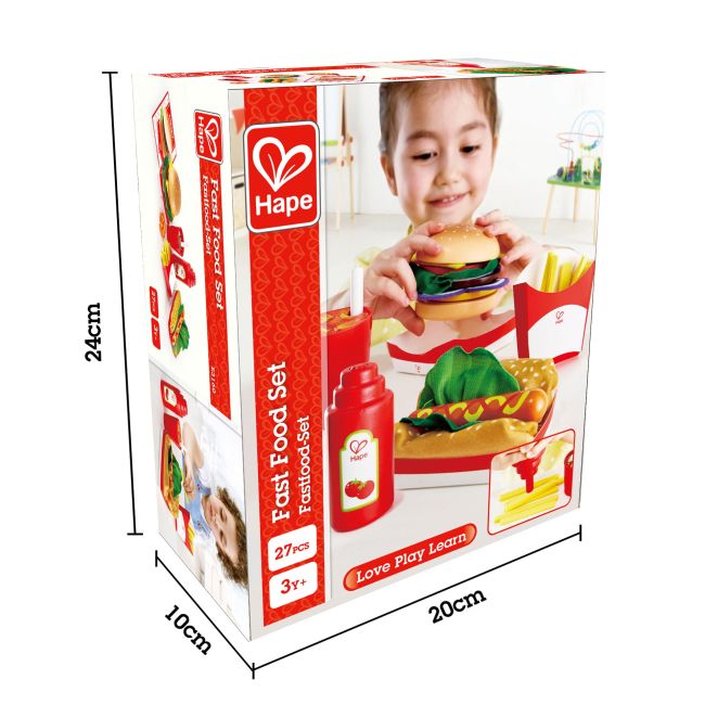 Jucarie din lemn - Fast-food