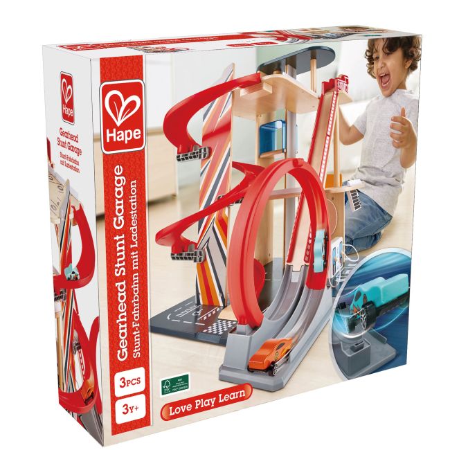 Jucarie din lemn - Garaj cu cascadorii, Gearhead