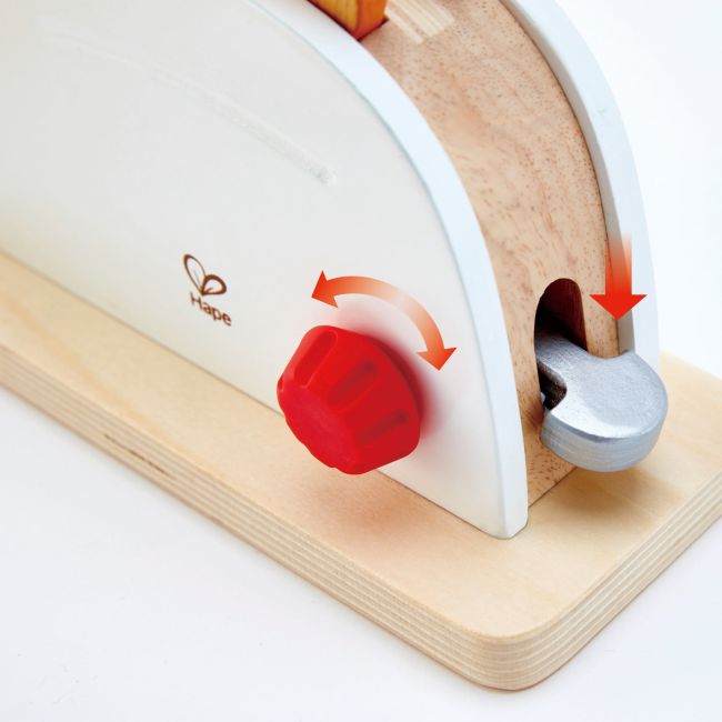 Jucarie din lemn - Toaster si accesorii mic dejun