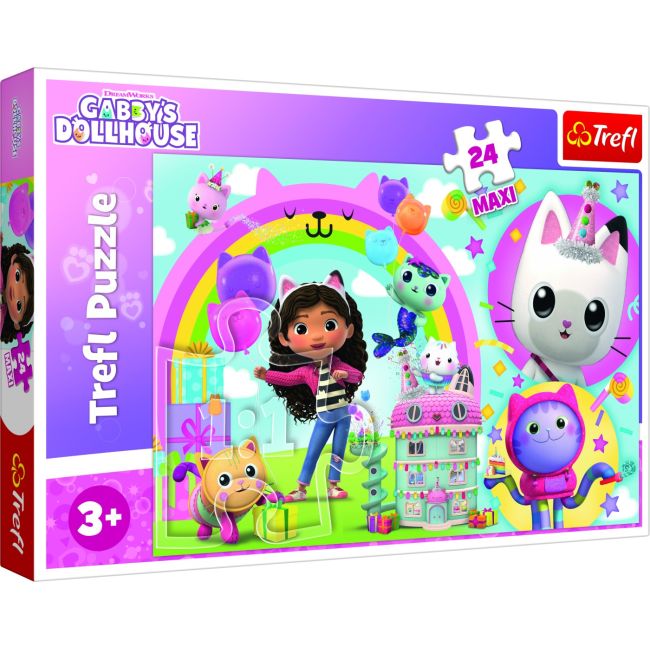 PUZZLE TREFL 24 MAXI GABBYS DOLLHOUSE CASA LUI GABBY VIV14353
