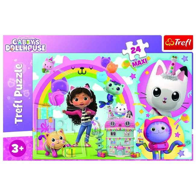 PUZZLE TREFL 24 MAXI GABBYS DOLLHOUSE CASA LUI GABBY VIV14353