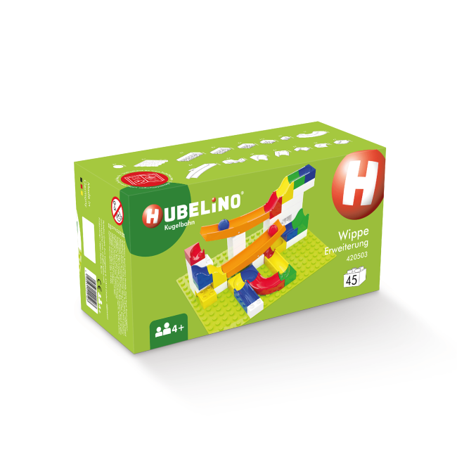 Jucarie copii Marble Run Hubelino - extensie balansoar (45 piese)