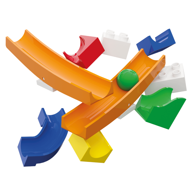 Jucarie copii Marble Run Hubelino - extensie balansoar (45 piese)