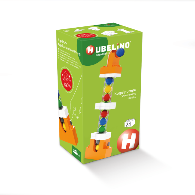 Jucarie copii Marble Run Hubelino - extensie lift pentru bile (24 piese)
