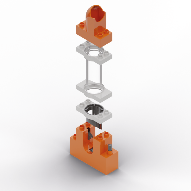 Jucarie copii Marble Run Hubelino - extensie lift pentru bile (24 piese)