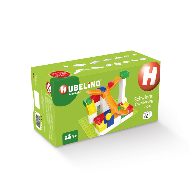 Jucarie copii Marble Run Hubelino - extensie pendul (46 piese)