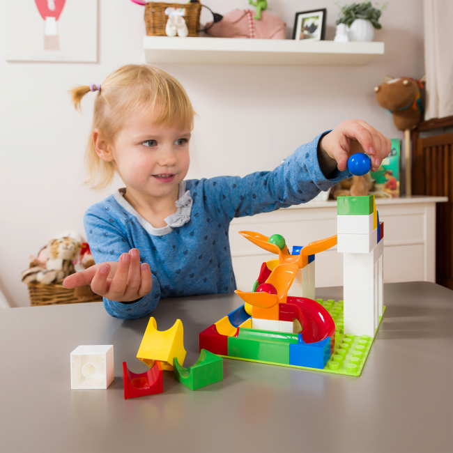 Jucarie copii Marble Run Hubelino - extensie pendul (46 piese)