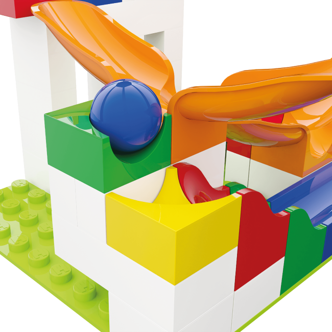 Jucarie copii Marble Run Hubelino - extensie pendul (46 piese)