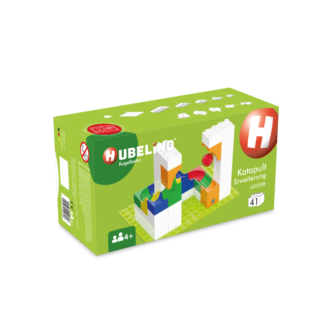 Jucarie copii Marble Run Hubelino - extensie pentru catapultare (41 piese)