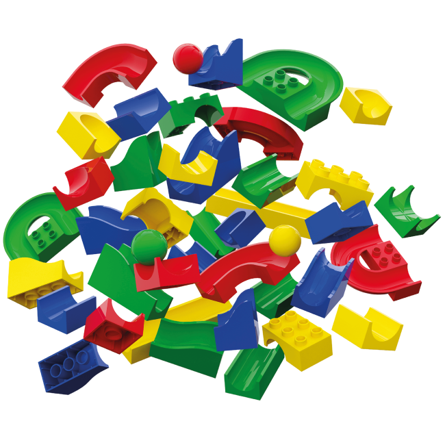 Jucarie copii Marble Run Hubelino - tobogane (55 piese)