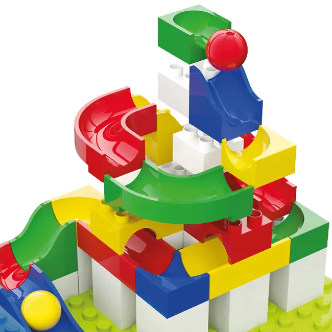 Jucarie de construit pentru copii Marble Run Hubelino (45 piese)