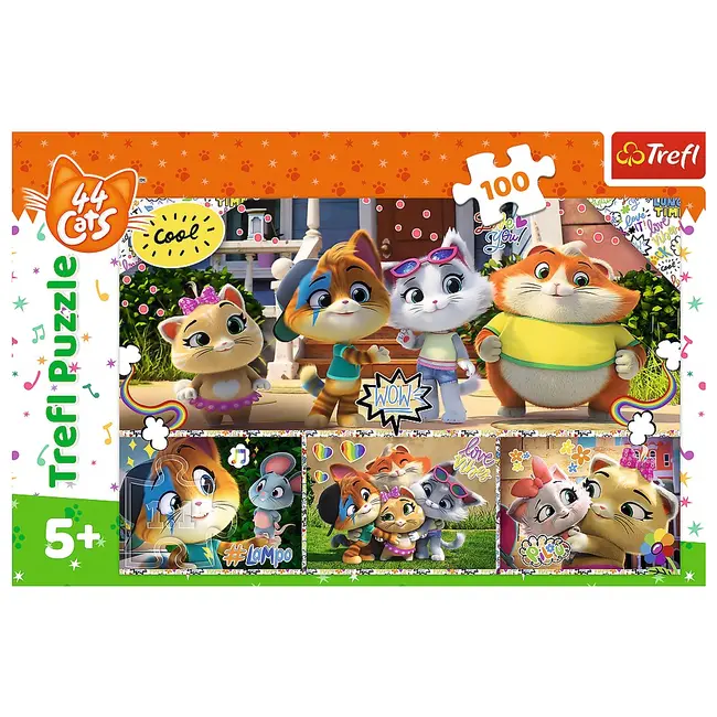 PUZZLE TREFL 100 44 PISICI PRIETENII VIV16442