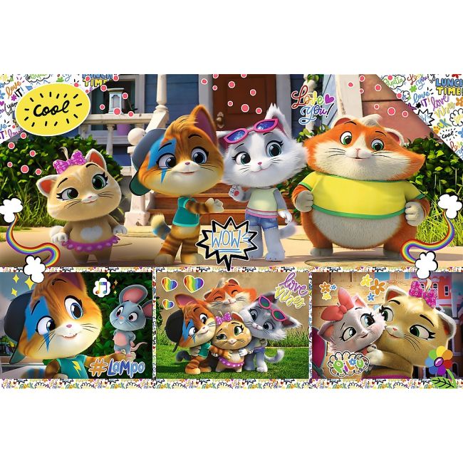 PUZZLE TREFL 100 44 PISICI PRIETENII VIV16442