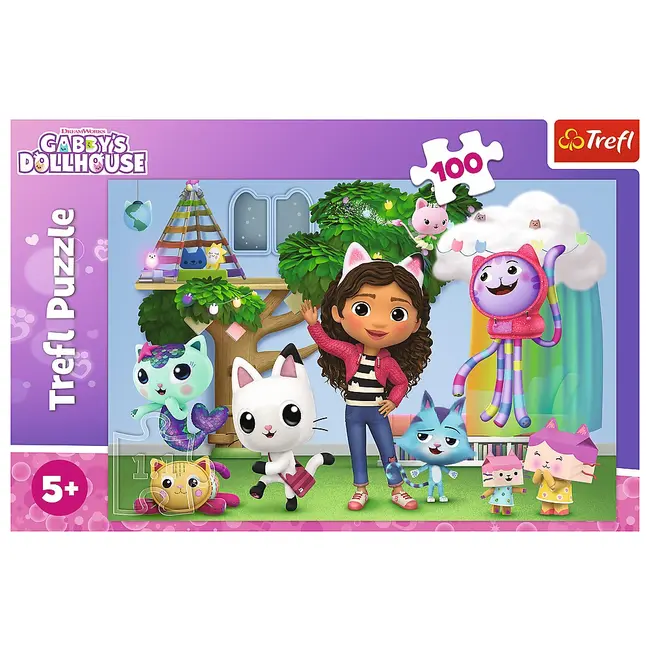 PUZZLE TREFL 100 GABBYS DOLLHOUSE PRIETENII LUI GABBY VIV16464