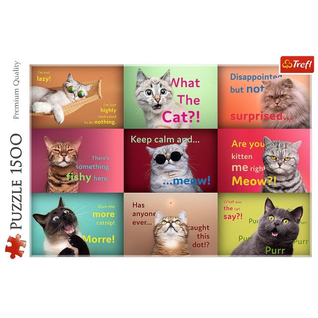 PUZZLE TREFL 1500 PISICUTE AMUZANTE VIV26212