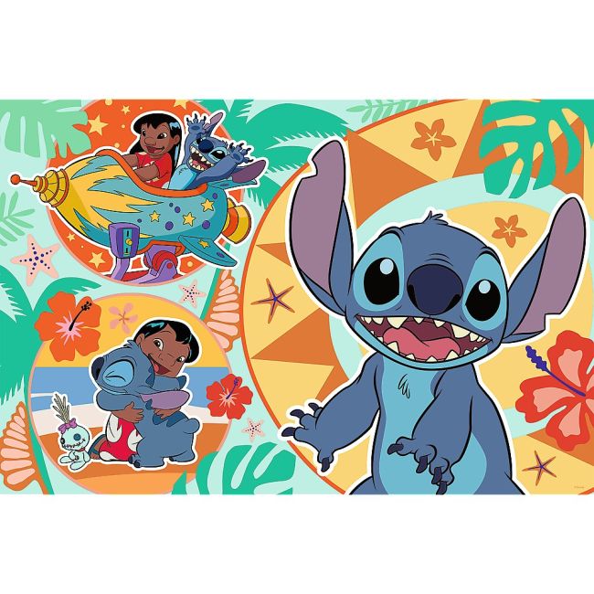 PUZZLE TREFL 24 MAXI STITCH ZIUA VESELA A LUI LILO SI STITCH VIV14365