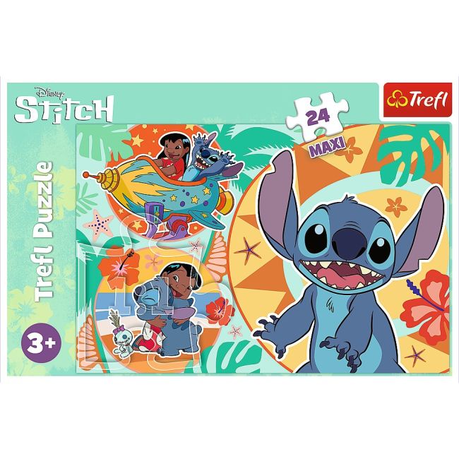 PUZZLE TREFL 24 MAXI STITCH ZIUA VESELA A LUI LILO SI STITCH VIV14365