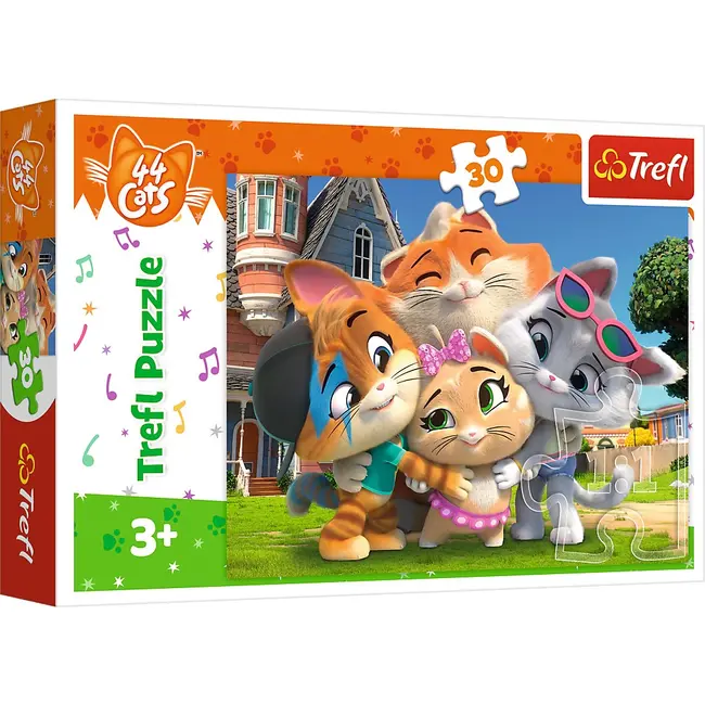 PUZZLE TREFL 30 44 PISICI IMBRATISAREA PISICILOR VIV18288