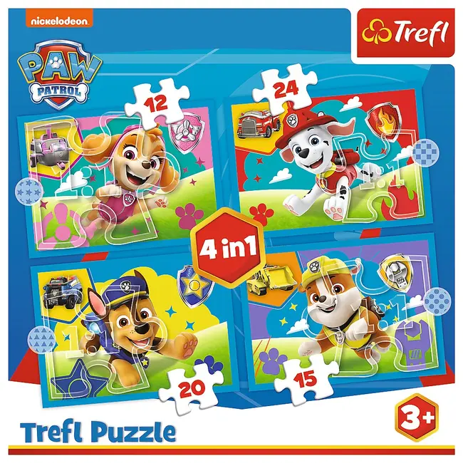 PUZZLE TREFL 4IN1 PATRULA CATELUSILOR ECHIPA VIV34628