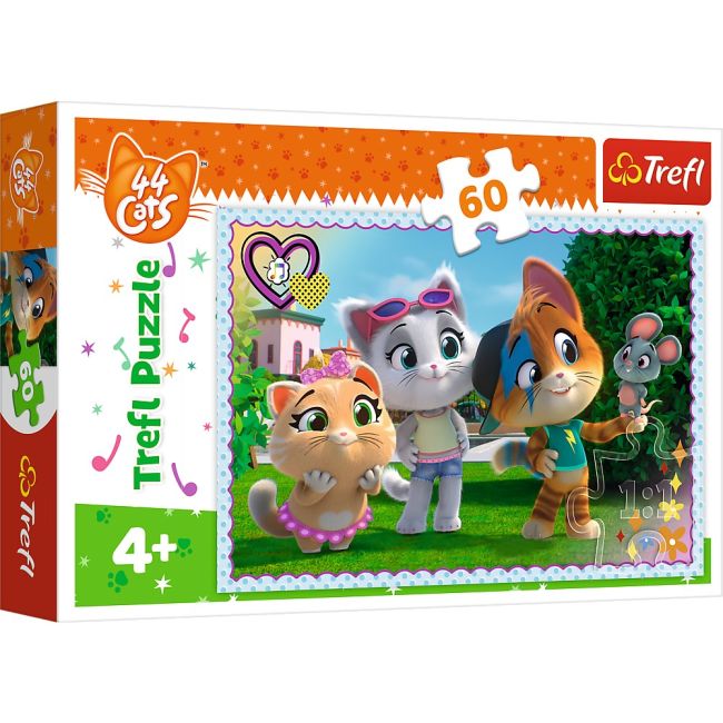 PUZZLE TREFL 60 44 PISICI JOCUL PISICILOR VIV17378