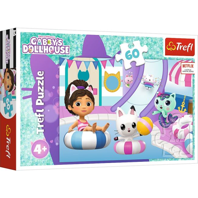 PUZZLE TREFL 60 GABBYS DOLLHOUSE GABBY LA PISCINA VIV17393