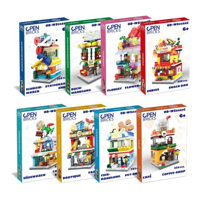 Set de constructie de jucarie - Florarie (232 piese)