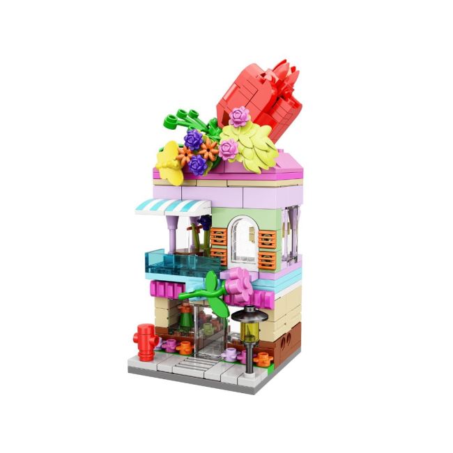 Set de constructie de jucarie - Florarie (232 piese)