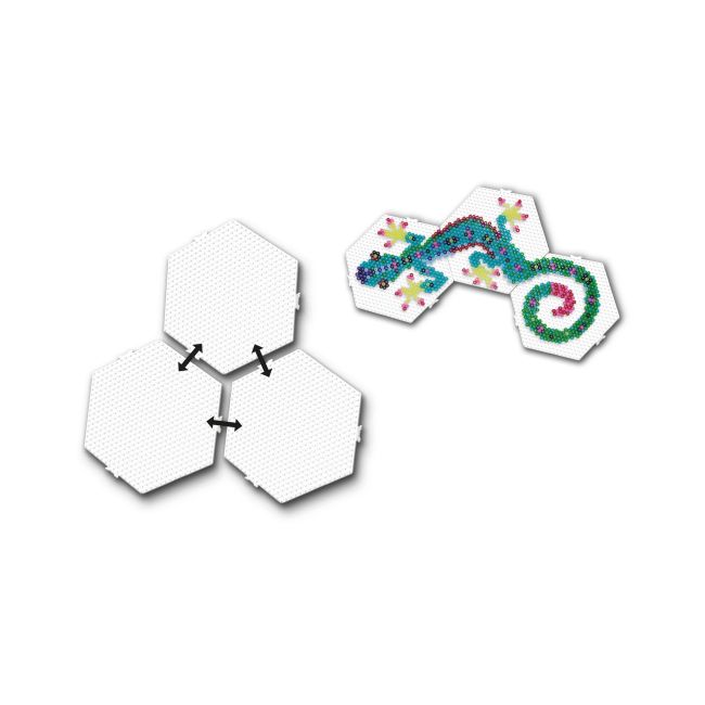 Set placi pentru margelele de calcat Beedz - 3 bucati hexagon