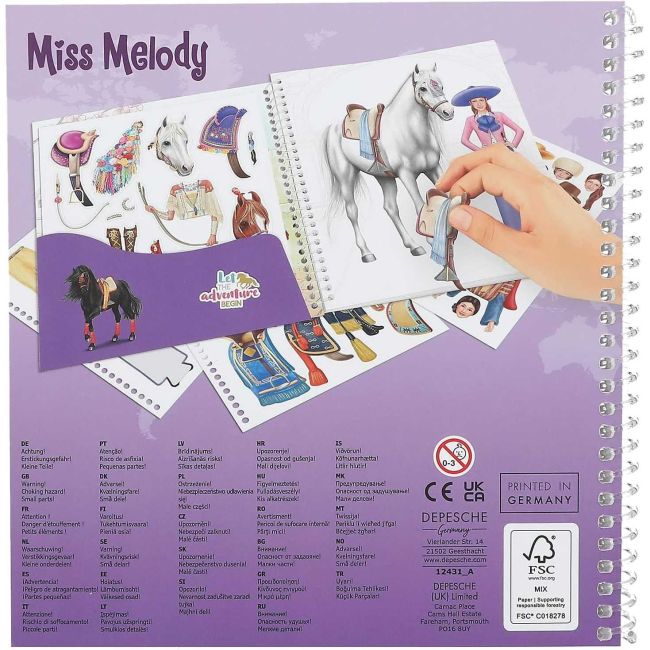 Album Miss Melody Dress me up Around The World Depesche PT12431 BBJPT12431_Initiala