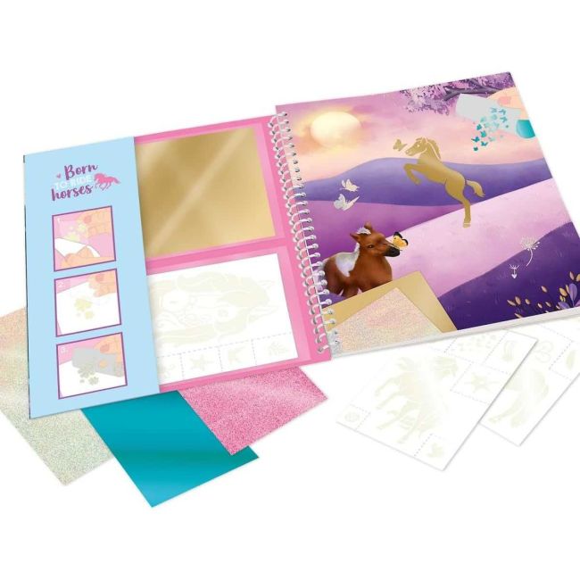 Carte de colorat Miss Melody Stick and Shine Depesche PT12471 BBJPT12471_Initiala