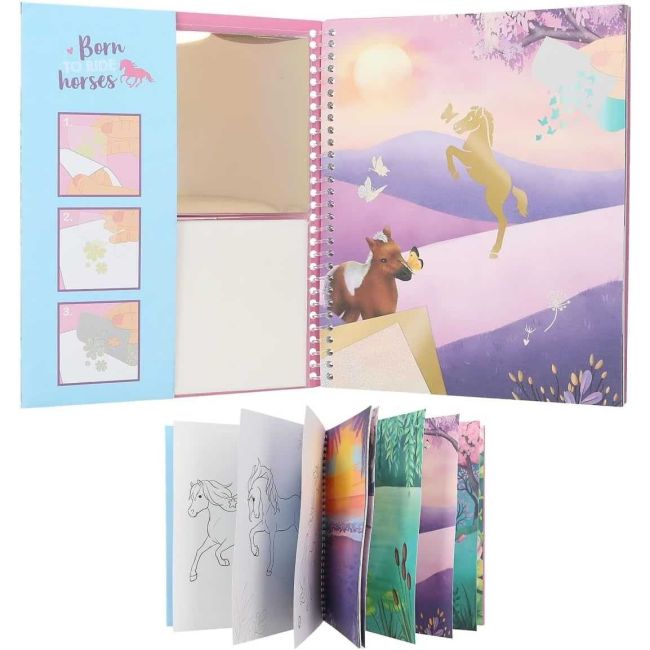 Carte de colorat Miss Melody Stick and Shine Depesche PT12471 BBJPT12471_Initiala