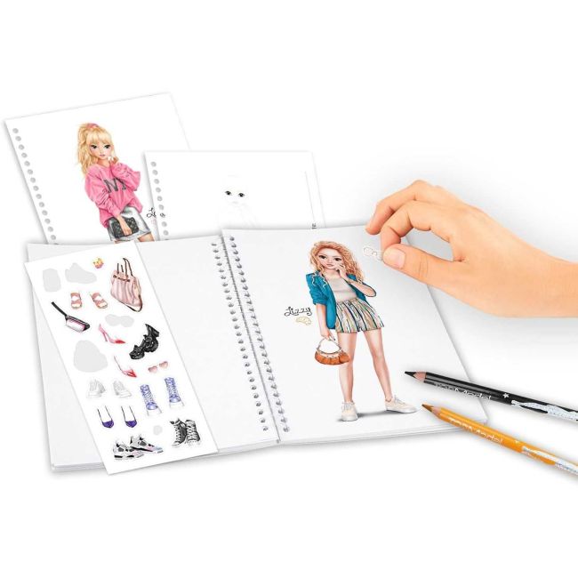 Carte de colorat TOPModel Pocket Jill and Cookie Depesche PT12727 BBJPT12727_Initiala