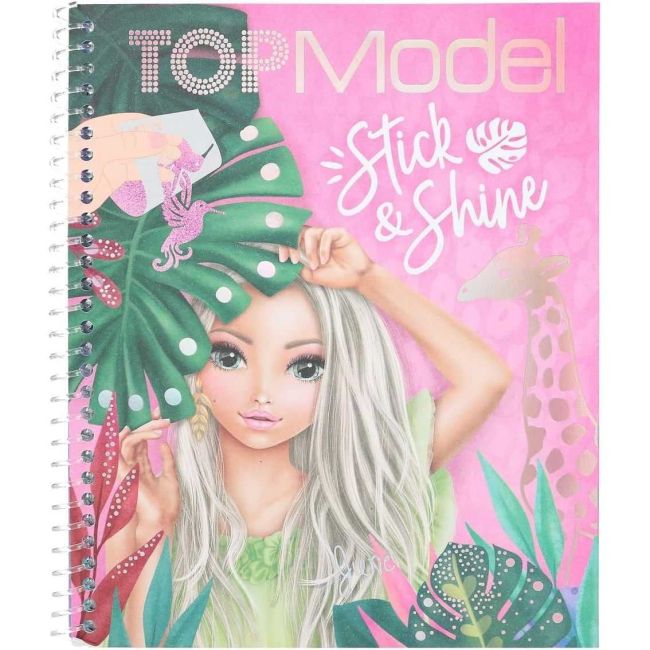 Carte de colorat TOPModel Stick and Shine Depesche PT12470 BBJPT12470_Initiala