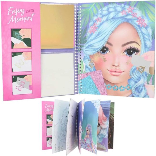 Carte de colorat TOPModel Stick and Shine Depesche PT12470 BBJPT12470_Initiala