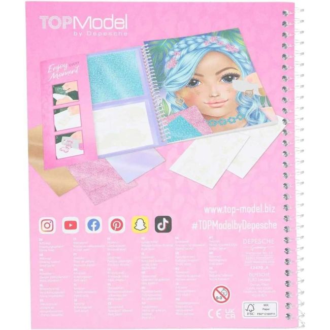 Carte de colorat TOPModel Stick and Shine Depesche PT12470 BBJPT12470_Initiala