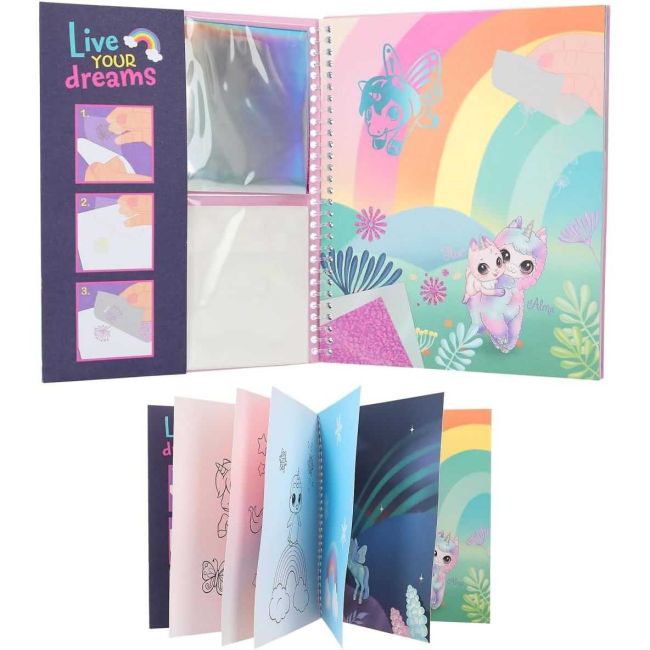 Carte de colorat Ylvi Stick and Shine Depesche PT12472 BBJPT12472_Initiala